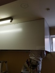 フード吊込作業中