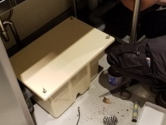 交換作業中
