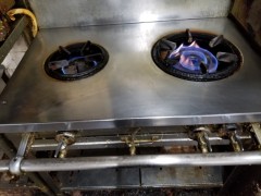 修理前-全開の炎