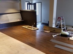 床塩ビタイル貼