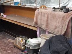 工事中_カウンター天板