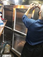 冷凍冷蔵庫 設置作業