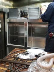 冷凍冷蔵庫 設置作業