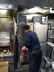 冷凍冷蔵庫 設置作業