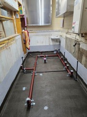 埋設部の設備配管