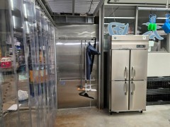 施工完了-壁面SUSパイプ