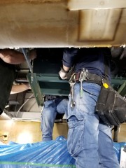 シロッコファン吊込中