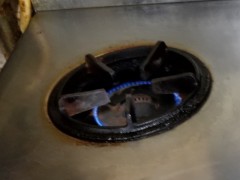 交換前-左バーナー(全開)